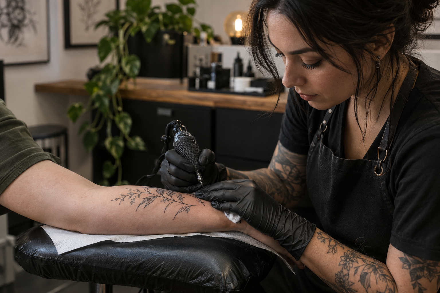 Fine-line tattoo service